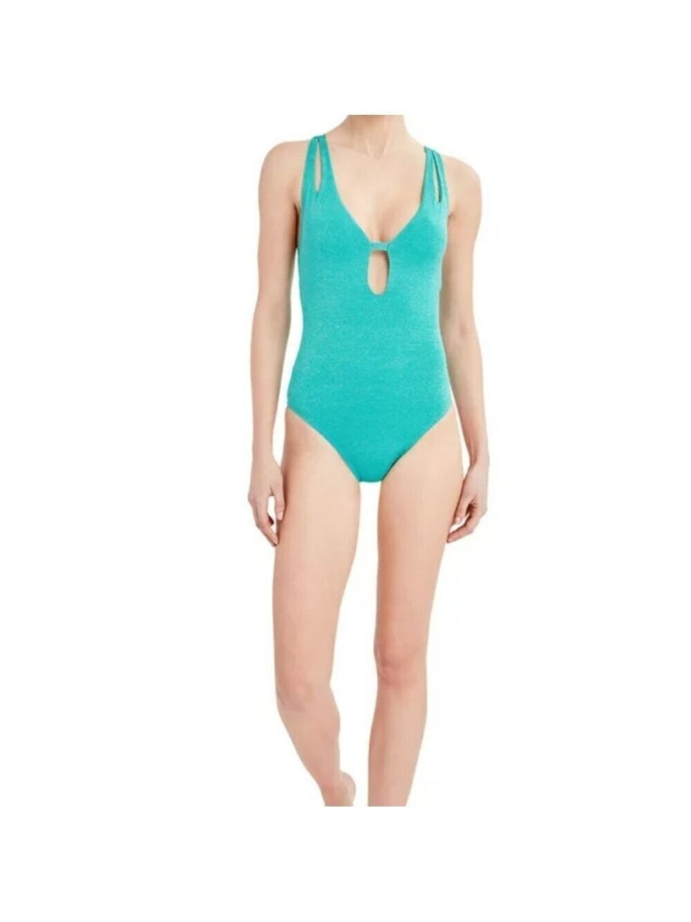 NWT BCBG Paris Adjustable Keyhole One Piece Swimsuit, Size L